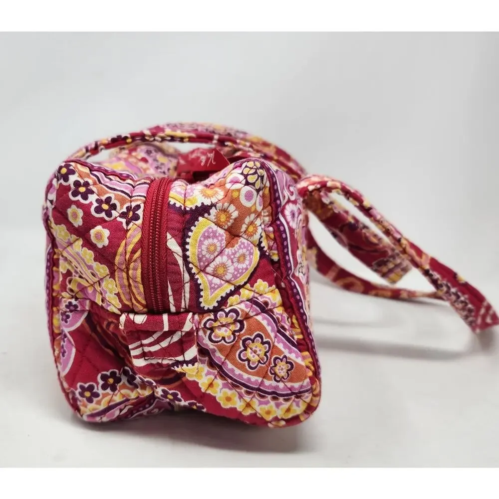 Vera Bradley Raspberry Fizz Rare Retired Quilted Shoulder Bag Mini Duffle Y2K